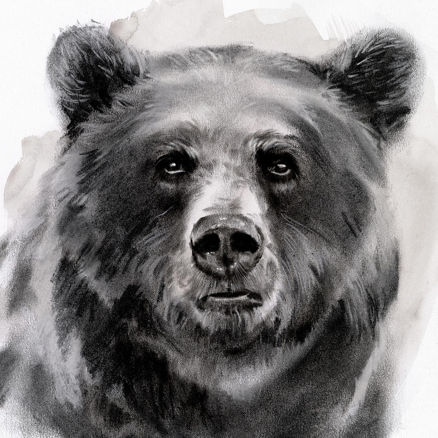 Bear Grin II Painting by Jennifer Paxton Parker