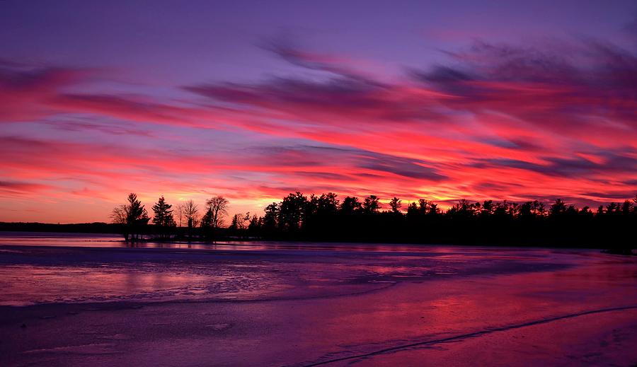 Bear lake, Mi sunset Photograph by Mandy Schram - Fine Art America
