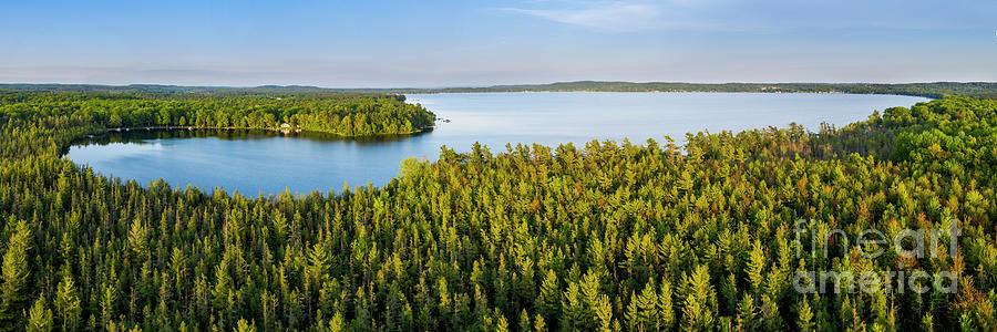 Bear Lake Michigan Photograph - Bear Lake Panorama from Above by Twenty Two North Photography