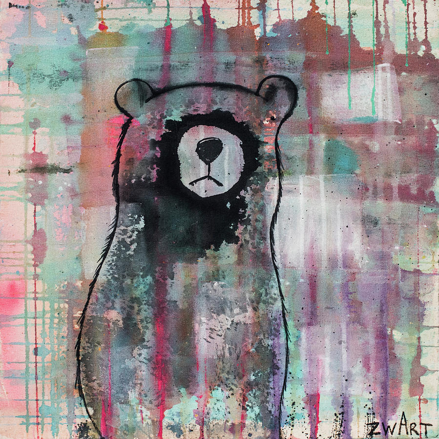 Animal Painting - Bear Meditates by Zwart