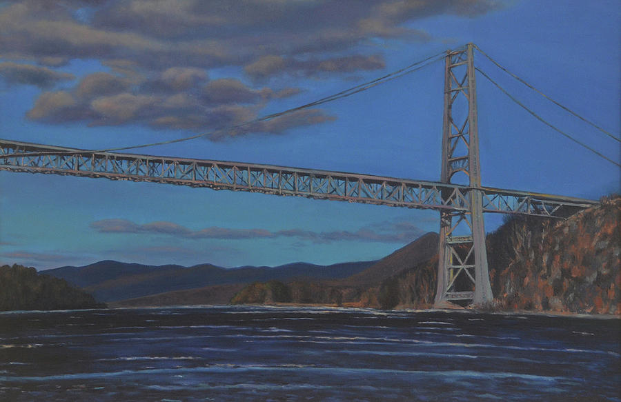 Bear Mountain Bridge Painting by Beth Riso