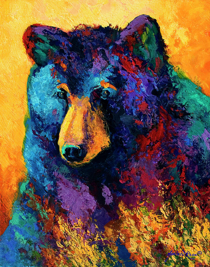 Animal Painting - Bear Pause by Marion Rose