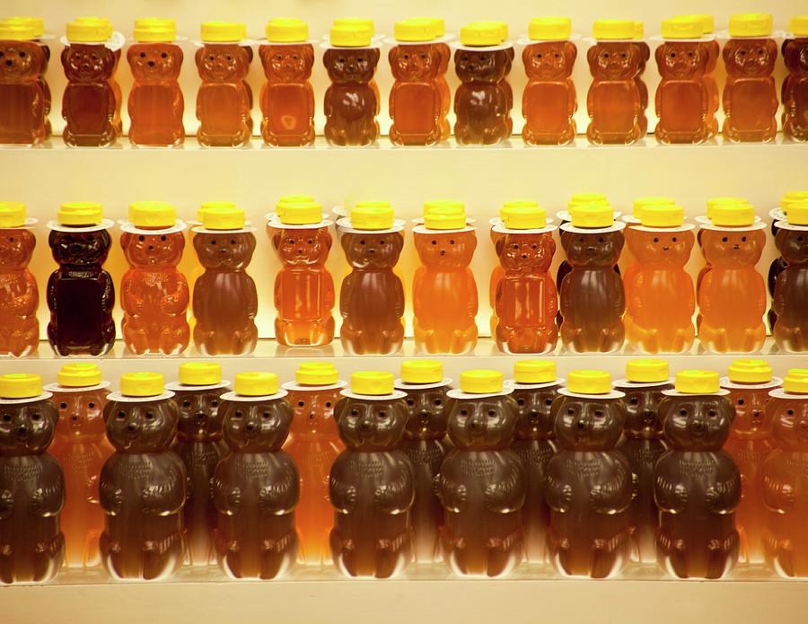 Bear-shaped Honey Bottles Photograph by William Boch