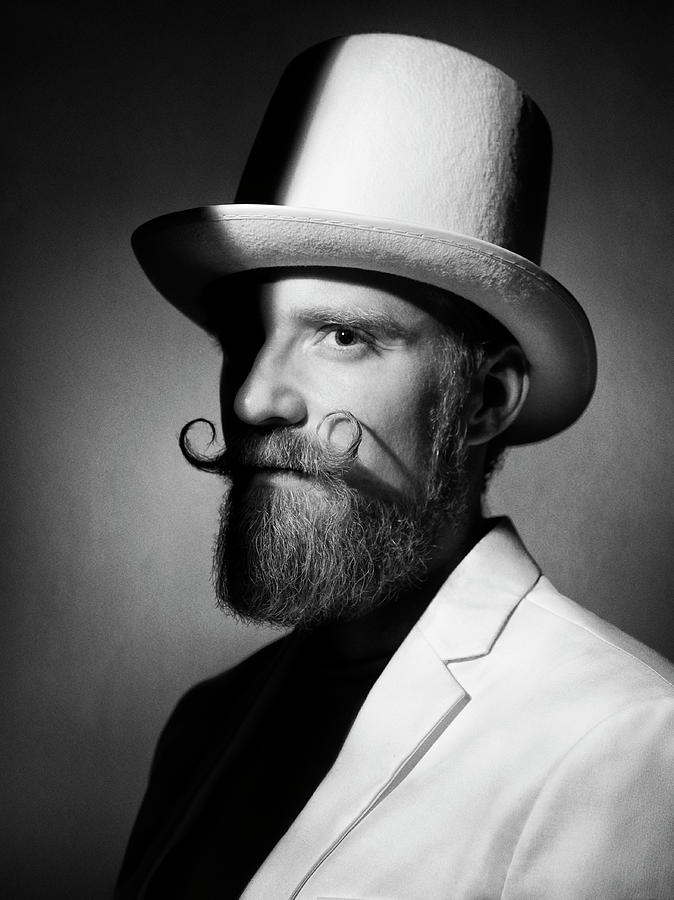 Black And White Photograph - Beard Culture by David Krischke