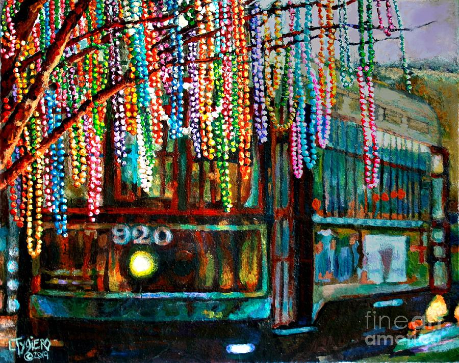 New Orleans Painting - Beaded Ride by Lisa Tygier Diamond