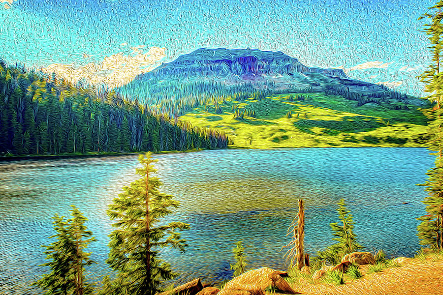 Beartooth Mountain Painting by Aaron Geraud | Fine Art America