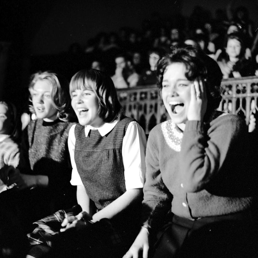 Beatle Fans At Cbs Studios Photograph by New York Daily News Archive