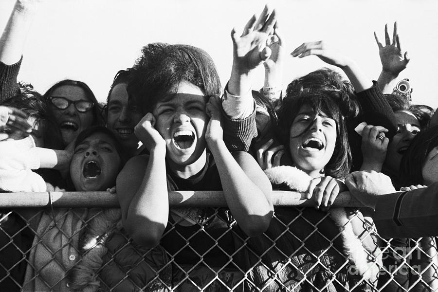 Beatle Fans Screaming With Delight Photograph by Bettmann