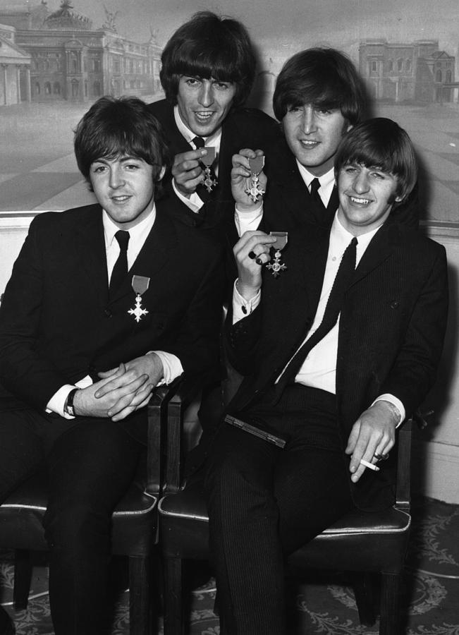 Paul Mccartney Photograph - Beatles And Mbes by Keystone