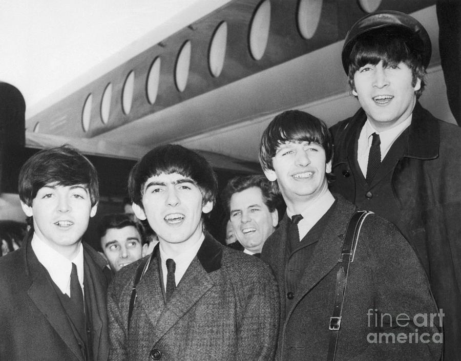Beatles Arriving At Heathrow Airport Photograph by Bettmann