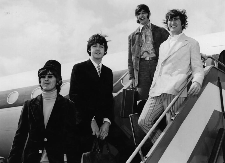 Beatles At Airport Photograph by Evening Standard - Fine Art America