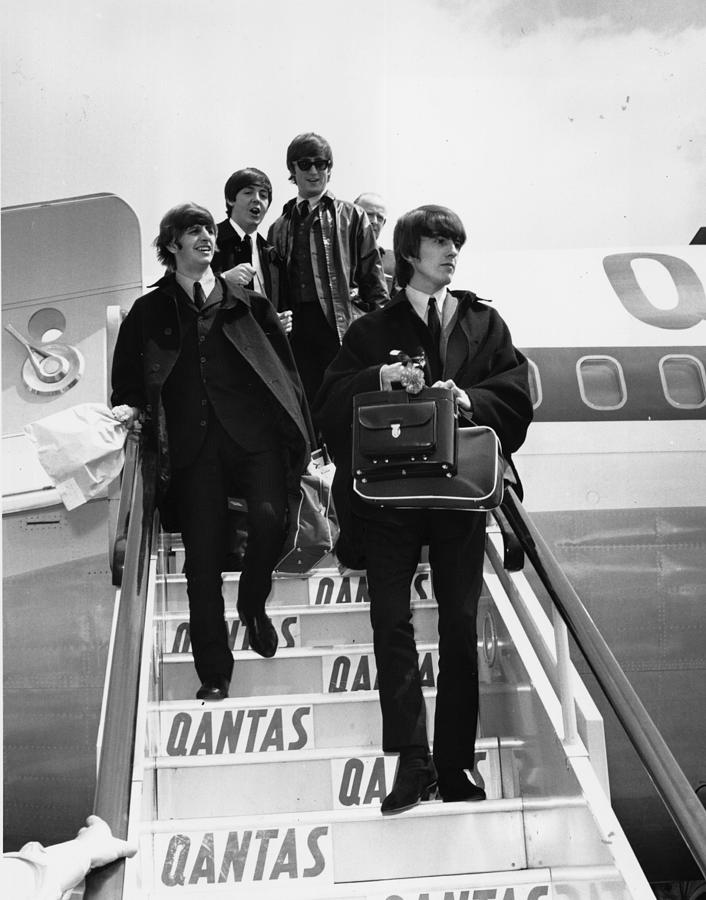 Paul Mccartney Photograph - Beatles Descend by Jim Gray