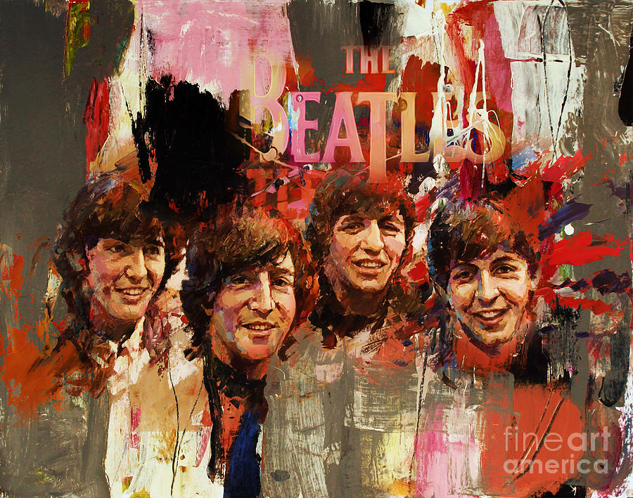 The Beatles Painting - Beatles by Gull G