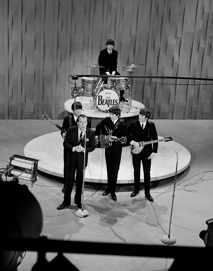 Beatles On Ed Sullivan Show Photograph by Popperfoto