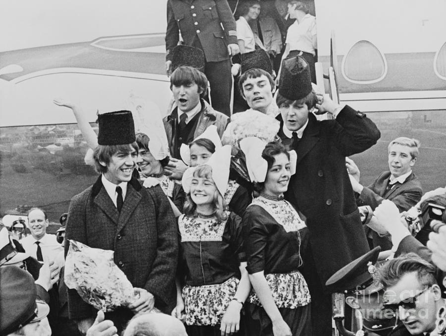 Beatles Receiving Dutch Welcome Photograph by Bettmann