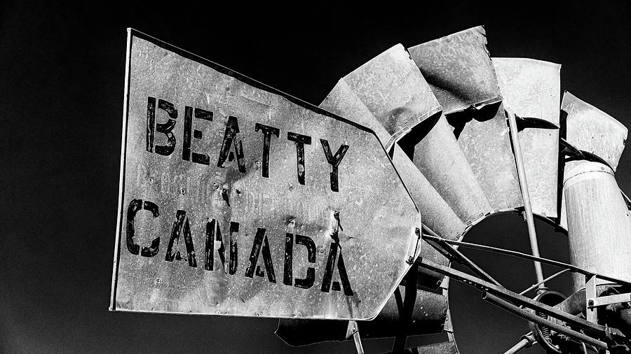 Beatty Canada Windmill Photograph