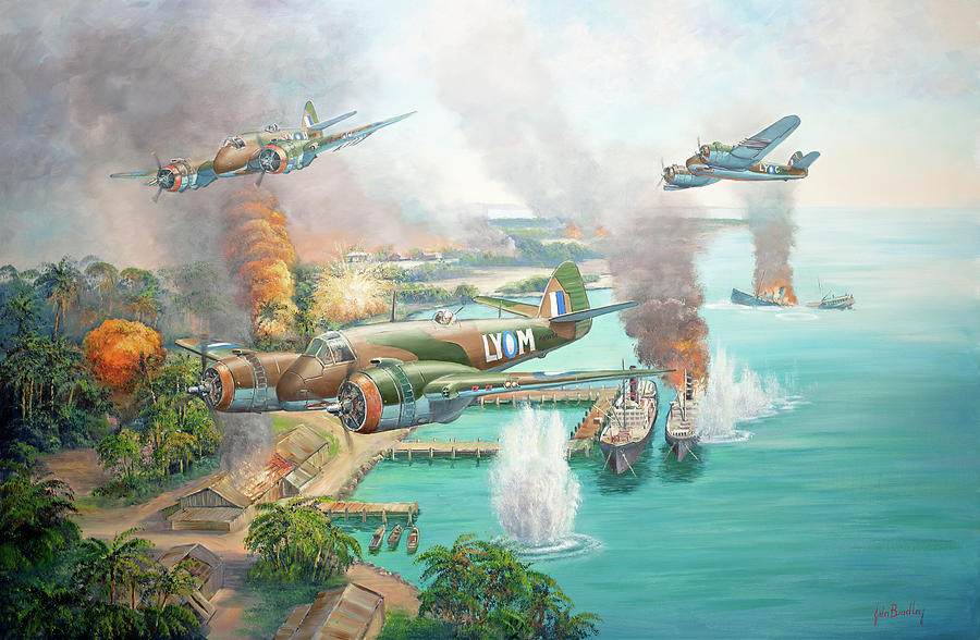 Beaufighter Blitz Painting by John Bradley - Fine Art America