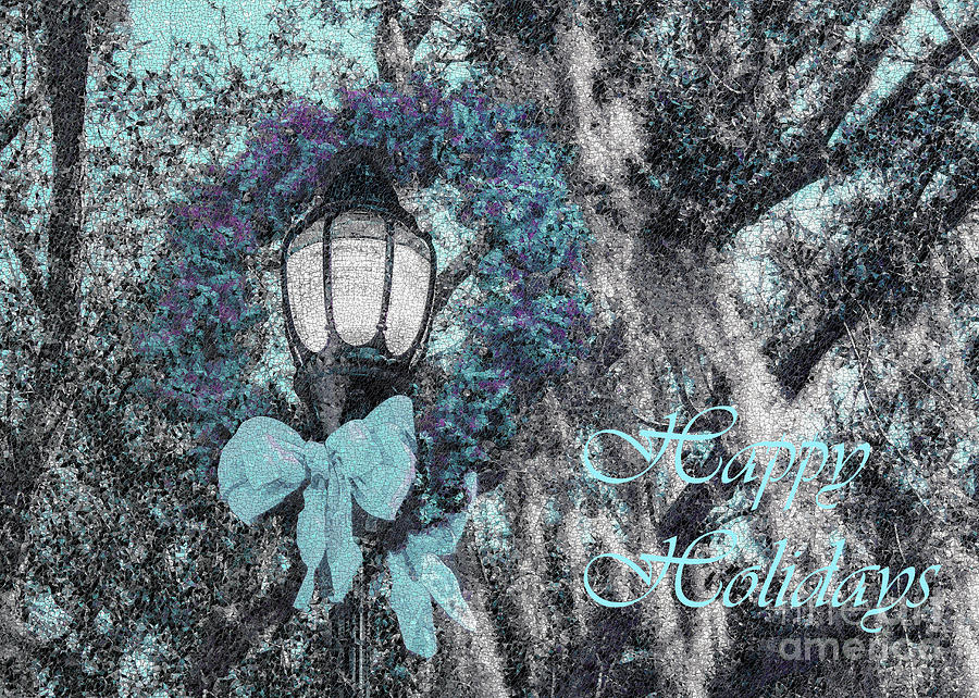 Happy Holidays Photograph - Beaufort On Holiday, Happy Holidays In Blue by Banyan Ranch Studios Happy Holidays Photograph - Beaufort On Holiday, Happy Holidays In Blue by Banyan Ranch Studios