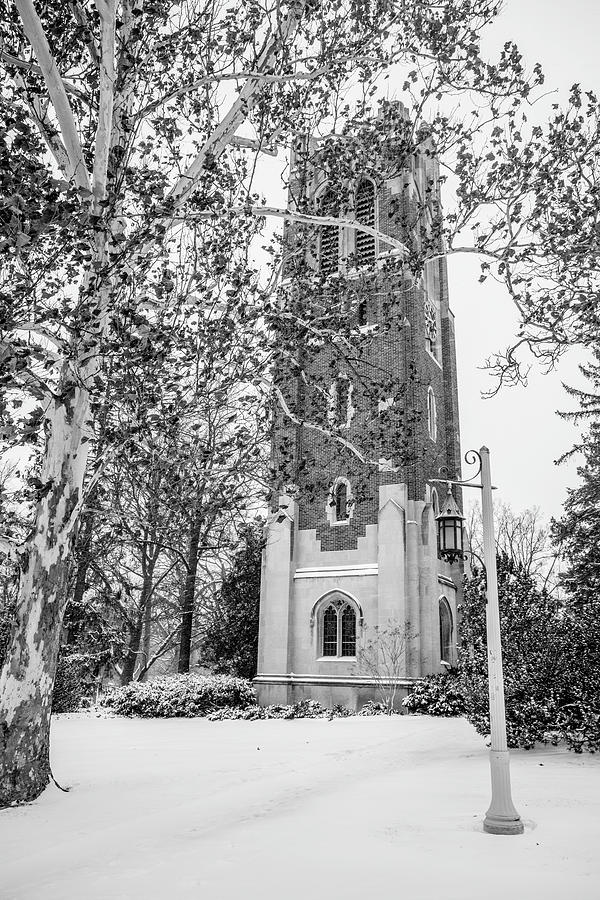 Beaumount Tower MSU winter  Photograph by John McGraw