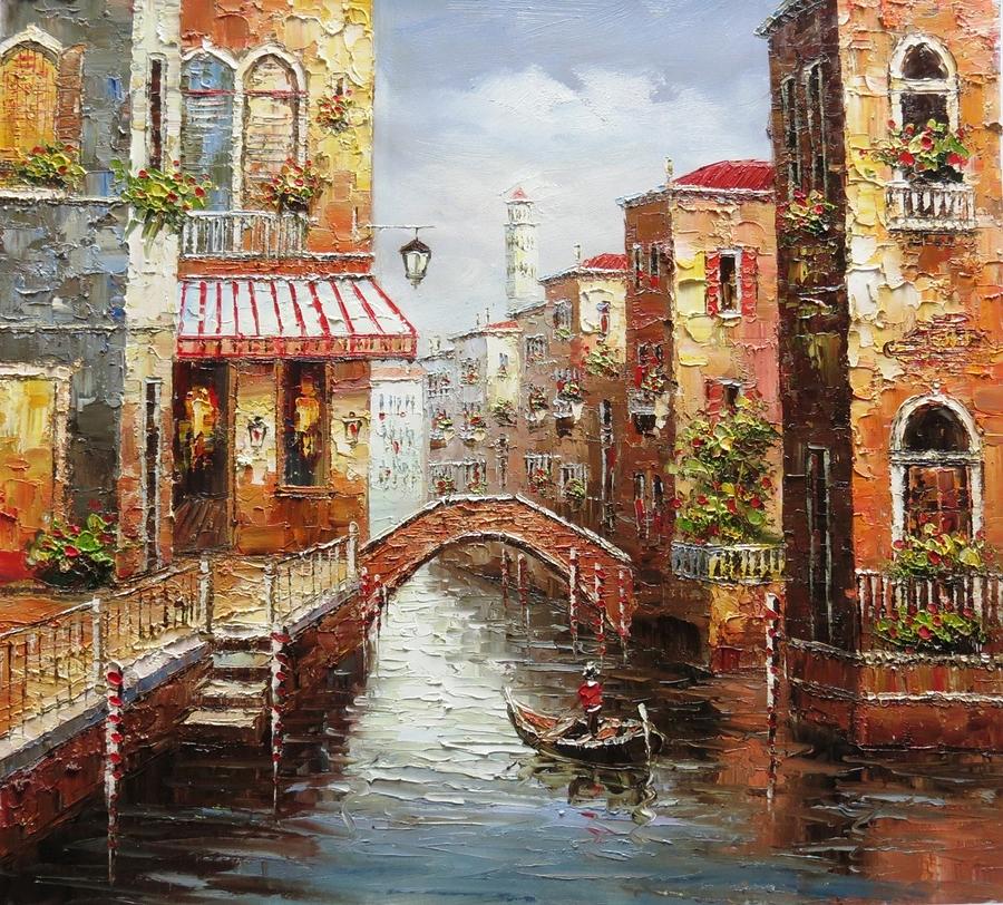 Beautiful art of River Painting by Vishal Gurjar | Fine Art America