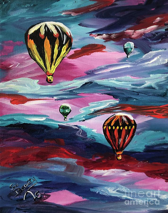 Beautiful Balloons 5 Painting by Lynne Susanne | Fine Art America