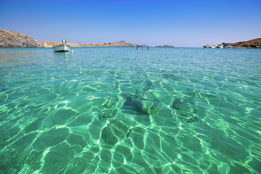 Beautiful Beach In Greece Photograph by Anzeletti