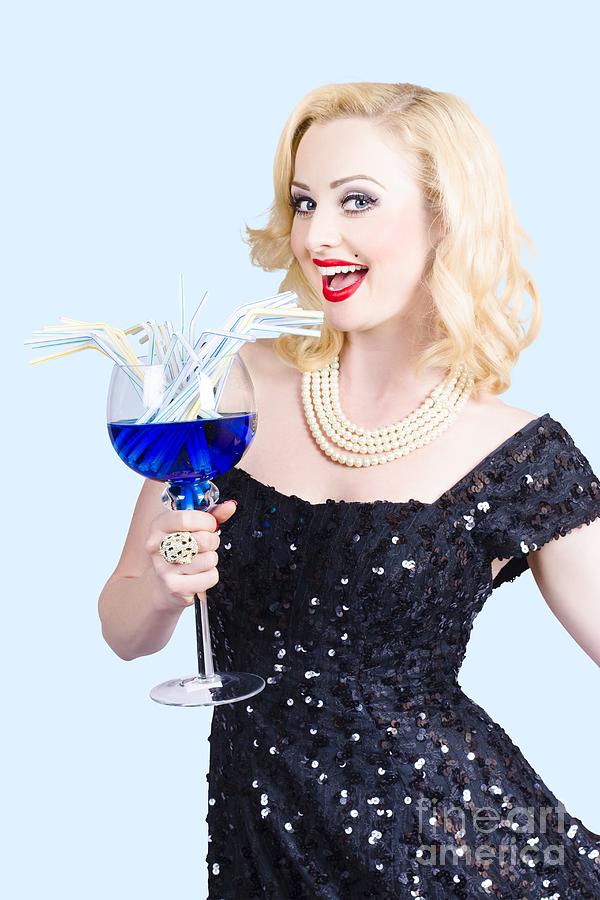 Beautiful Blonde Enjoying A Classy Cocktail Event Photograph By Jorgo Photography Fine Art America