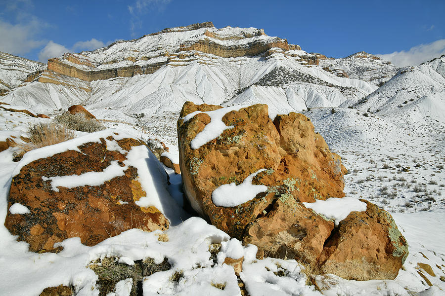 Beautiful Book Cliffs in Winter Photograph by Ray Mathis