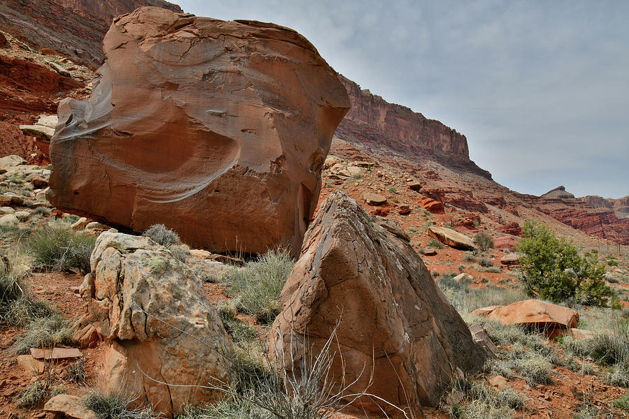 Beautiful Boulders along Highway 191 near Moab Photograph by Ray Mathis