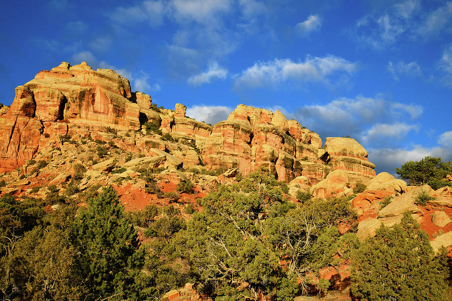 Beautiful Buttes of East Side Colorado National Monument Photograph by Ray Mathis