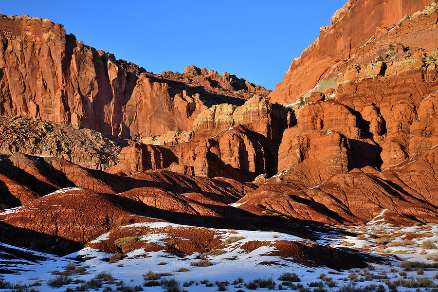 Beautiful Capitol Reef at Sunset Photograph by Ray Mathis