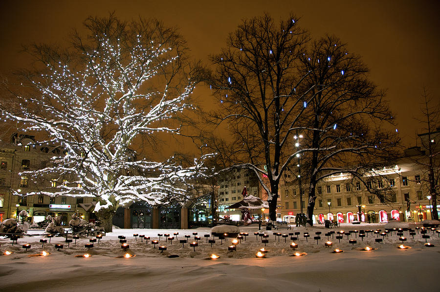 Beautiful Christmas Decorated City Photograph by Limewave - Inspiration To Exploration