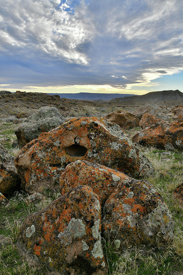 Beautiful Clouds over Beautiful Boulders Photograph by Ray Mathis