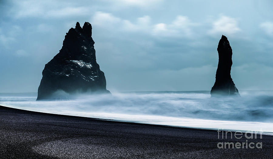 Beautiful coastline of iceland Photograph by Anna Om