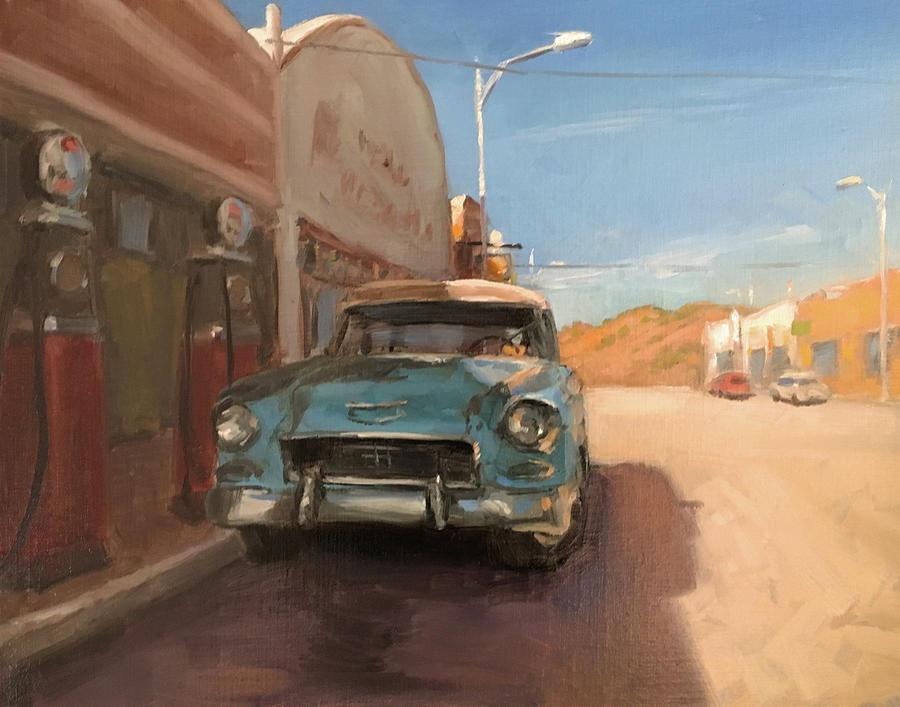 Vintage Painting - Beautiful Downtown Lowell, Arizona by Elizabeth Jose