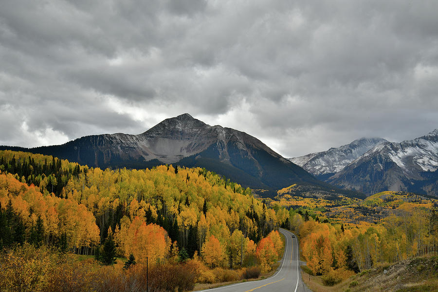 Beautiful Fall Colors Along Highway 145 in Colorado Photograph by Ray Mathis