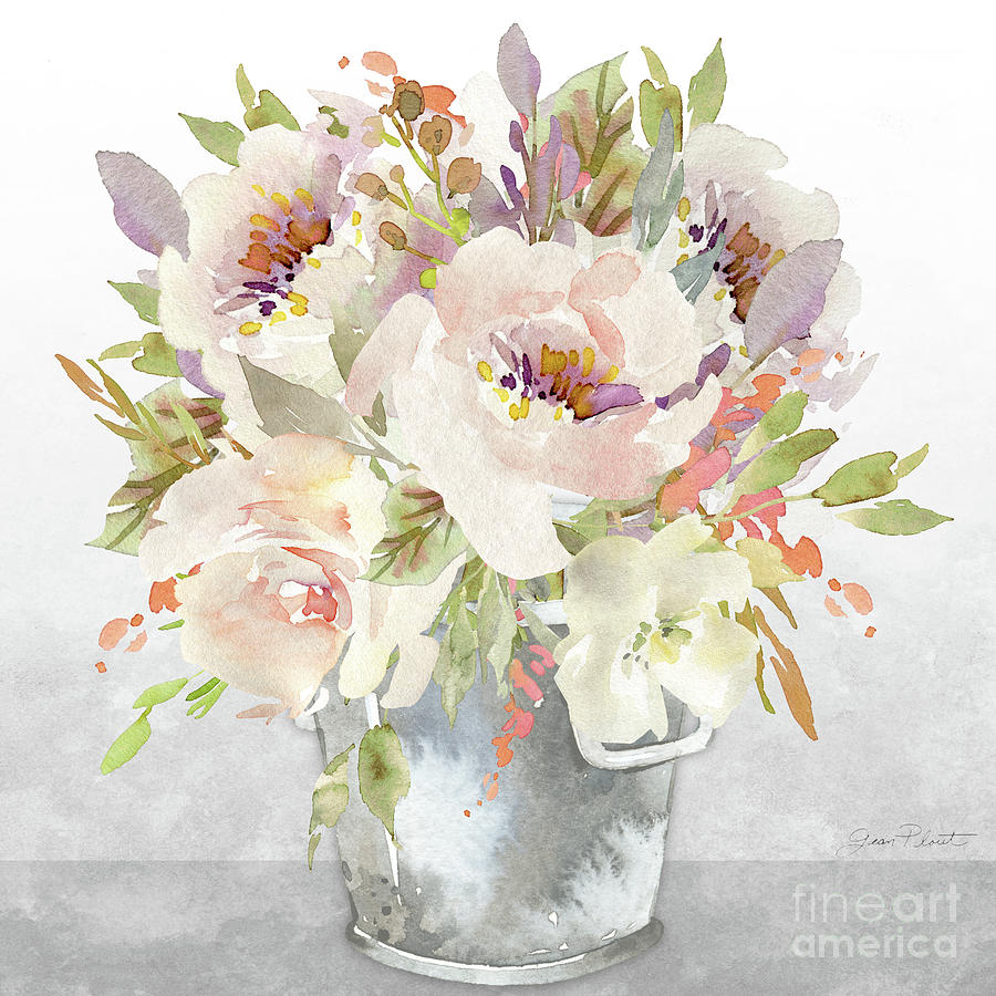 Beautiful Floral Bouquet A Painting by Jean Plout