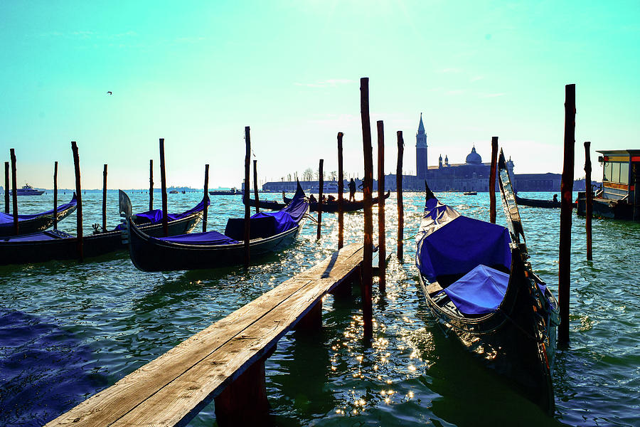 Boat Photograph - Beautiful gondola in Venice by Yoana Evgenieva