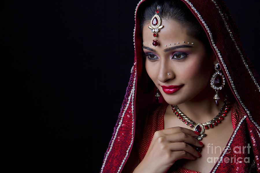 Beautiful Indian Bride In Traditional Photograph by Zohaib Hussain