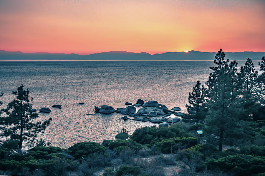 Beautiful Lake Tahoe Sunset  Photograph by Alex Grichenko