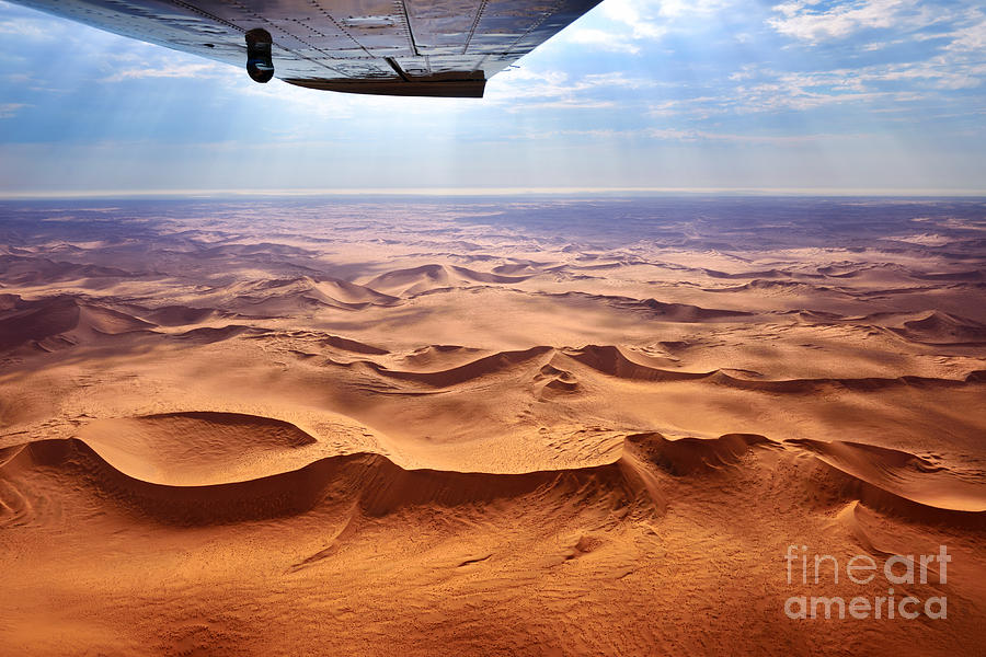 Plane Photograph - Beautiful Landscape Of The Namib Desert by Oleg Znamenskiy Plane Photograph - Beautiful Landscape Of The Namib Desert by Oleg Znamenskiy