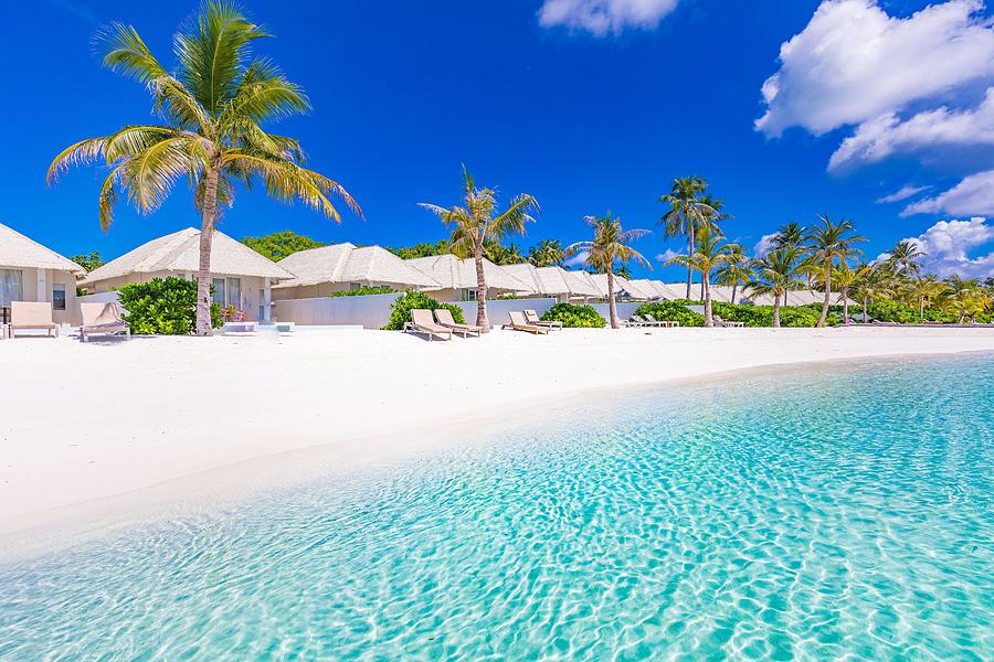 Nature Photograph - Beautiful Luxury Maldives Tropical by Levente Bodo
