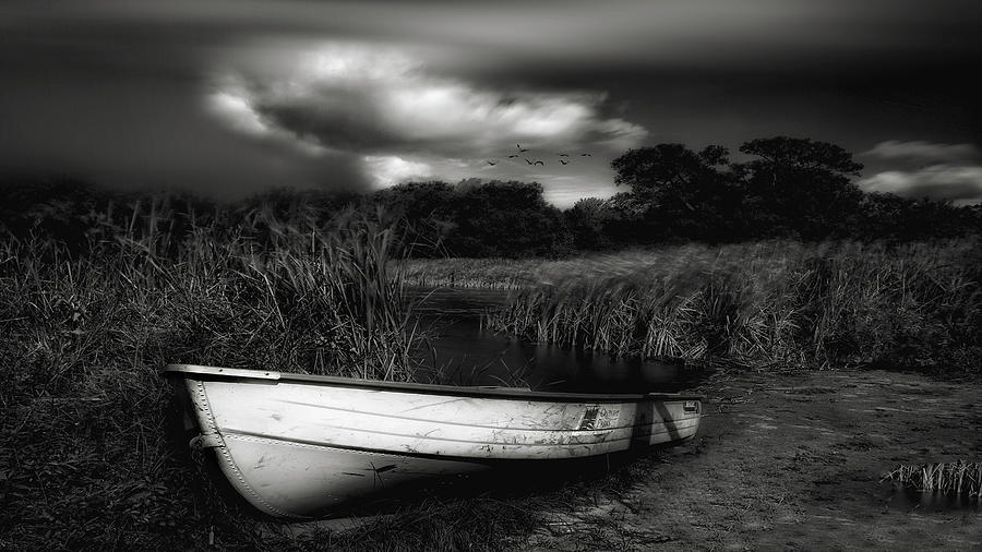 Black And White Photograph - Beautiful! Magnificent Desolation... by Yvette Depaepe