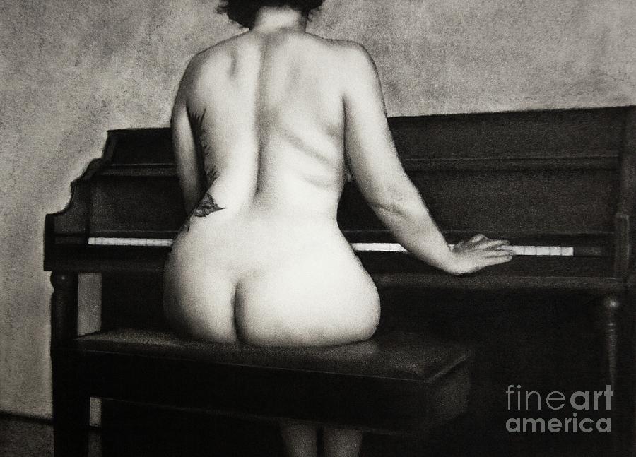 Nude Drawing - Beautiful Music by Michael Cross Nude Drawing - Beautiful Music by Michael Cross