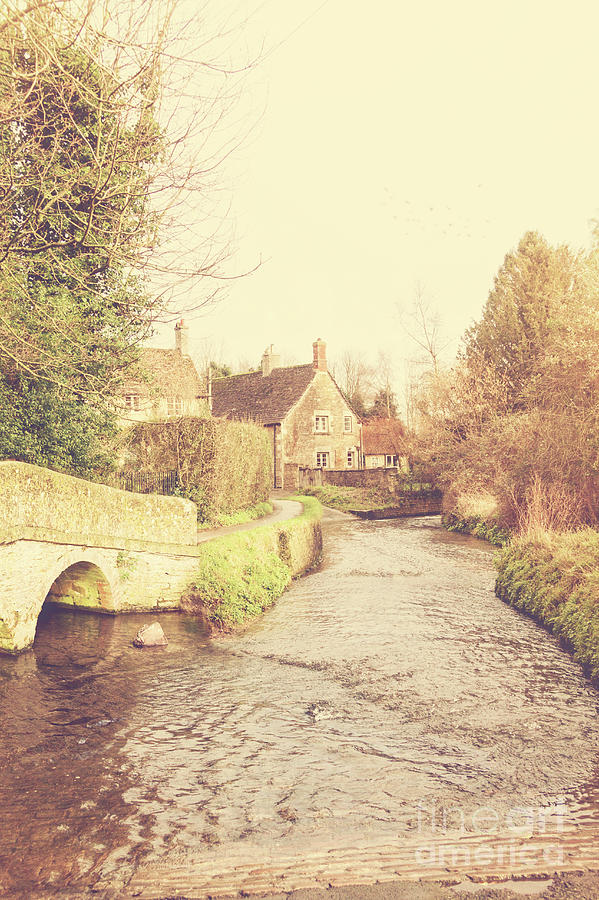 Beautiful Old English Village By A Stream Photograph by Ethiriel Photography