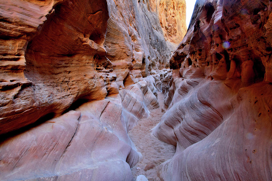 Beautiful Pastels in Little Wild Horse Slot Canyon Photograph by Ray Mathis