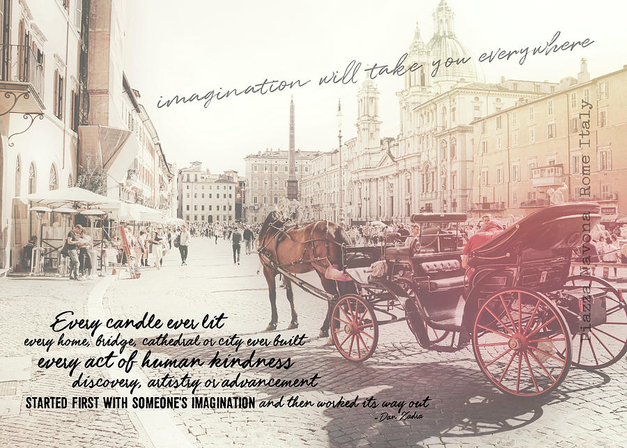 BEAUTIFUL PIAZZA quote Photograph by JAMART Photography