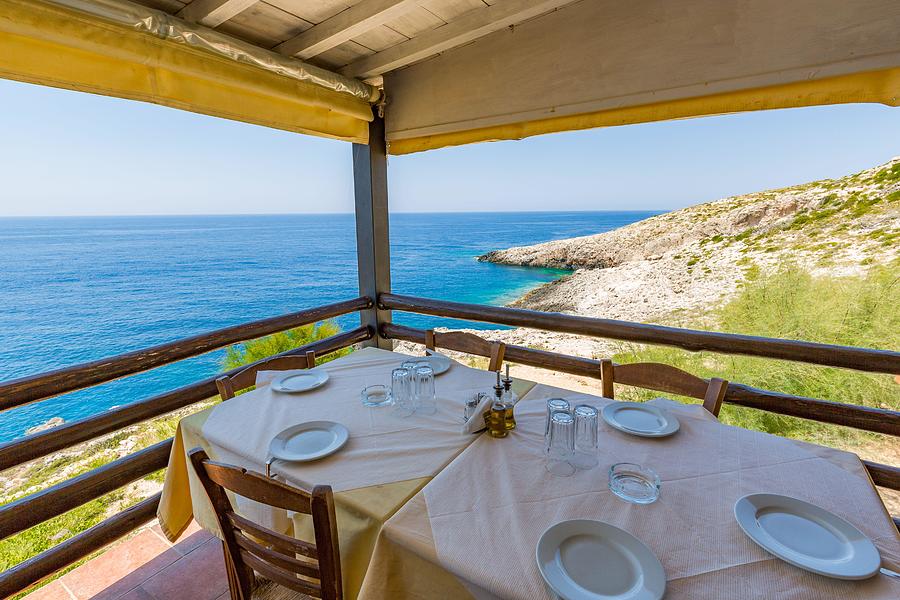 Greek Photograph - Beautiful Restaurants On Zakynthos, One by Levente Bodo