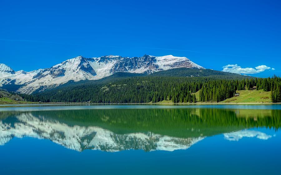 Summer Photograph - Beautiful Rocky Mountain Reflection by Mountain Dreams