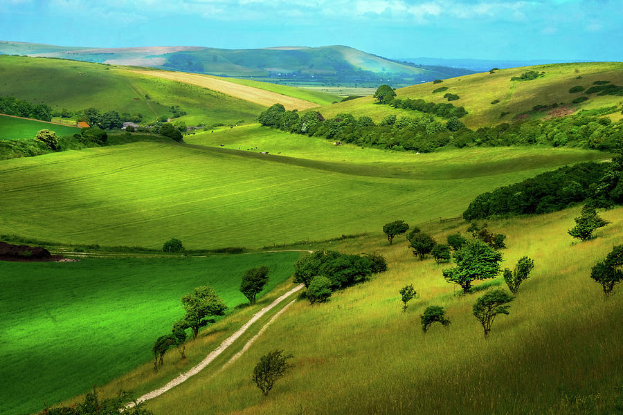 Beautiful Rolling Sussex countryside Photograph by Gill Copeland - Fine ...